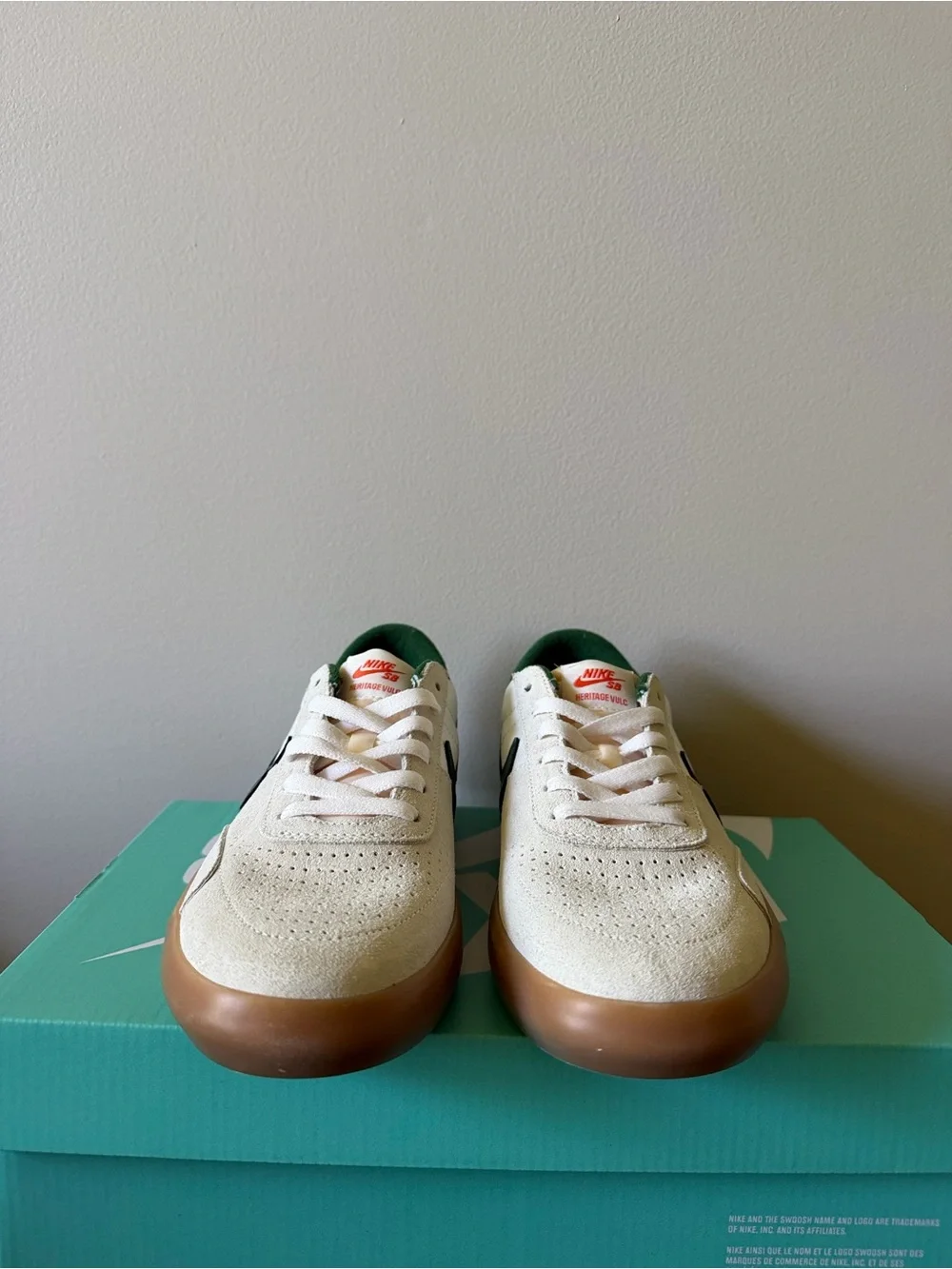 Nike SB Heritage Vulc Green Sail CD5010-104 Men’s Size 9